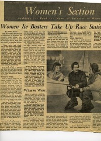 Iceboating article about women 1952