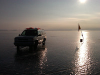 Sun setting on the regatta Friday...