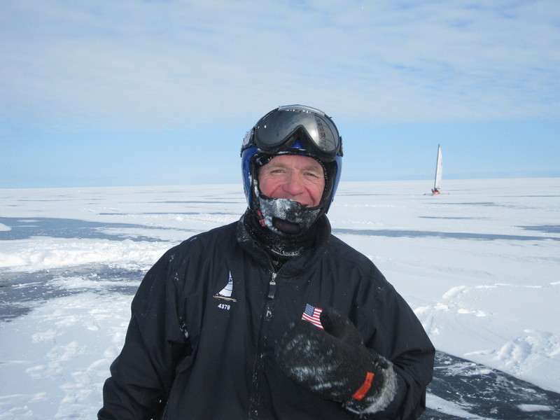 Harper checks the ice